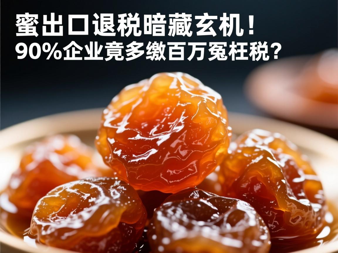蜜饯出口退税暗藏玄机!90%企业竟多缴百万冤枉税?