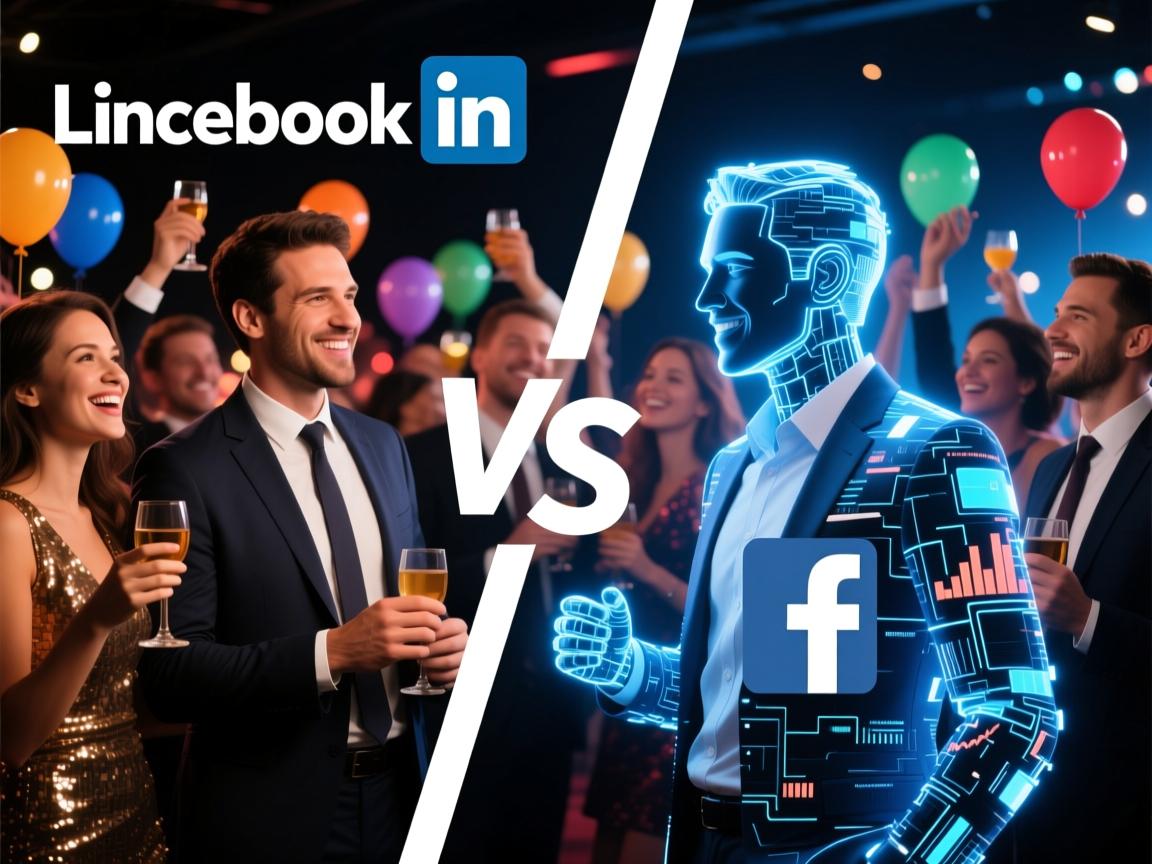 LinkedIn与Facebook,职场修罗场VS全民狂欢派对,你的数字分身选哪边?