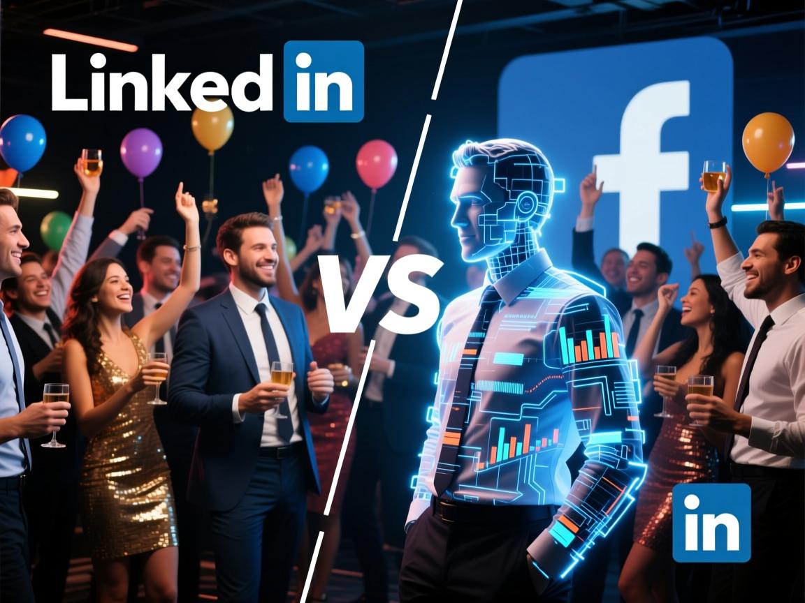 LinkedIn与Facebook,职场修罗场VS全民狂欢派对,你的数字分身选哪边?