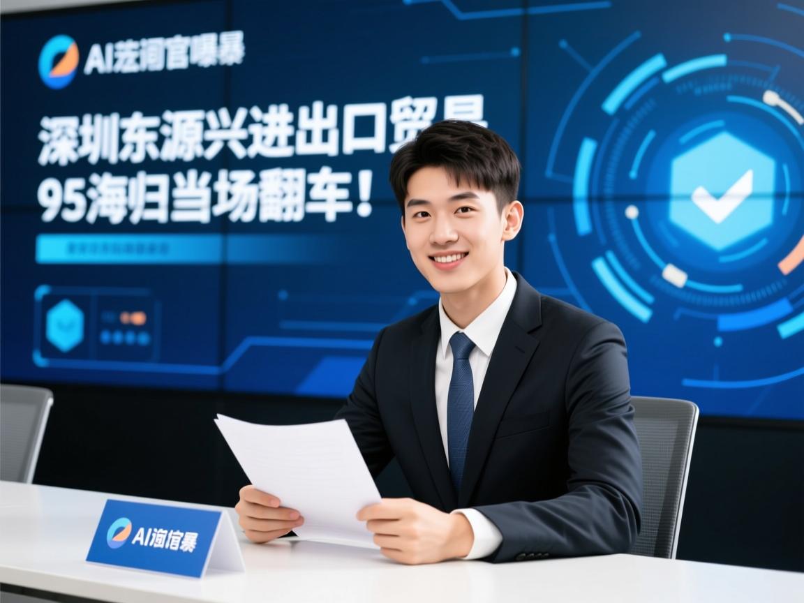 AI面试官首曝,深圳东源兴进出口贸易招聘现场,95后海归当场翻车!