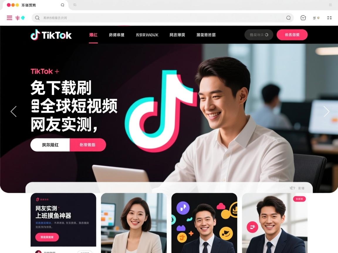 TikTok网页版爆红!免下载刷全球短视频,网友实测,上班摸鱼神器