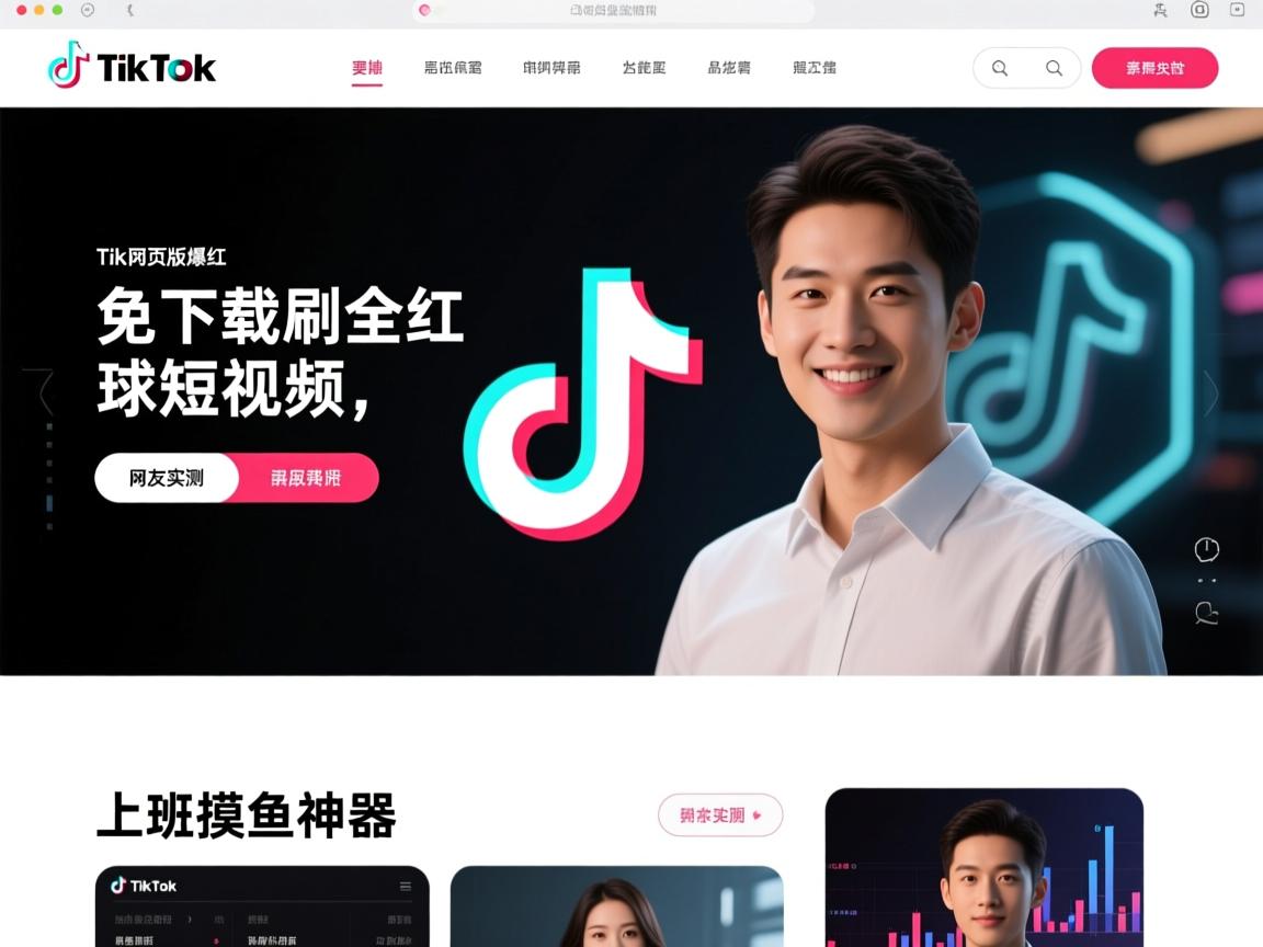 TikTok网页版爆红!免下载刷全球短视频,网友实测,上班摸鱼神器