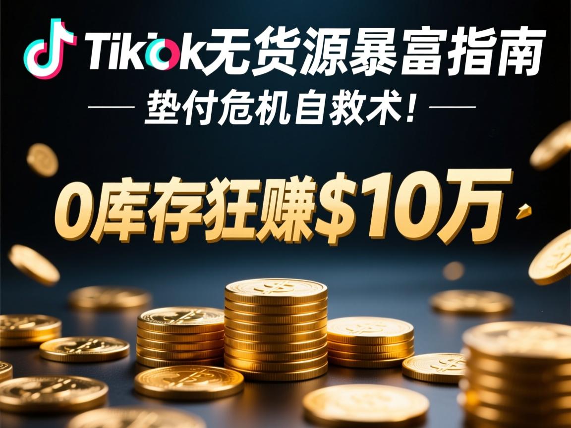 TikTok无货源暴富指南,0库存狂赚$10万,垫付危机自救术