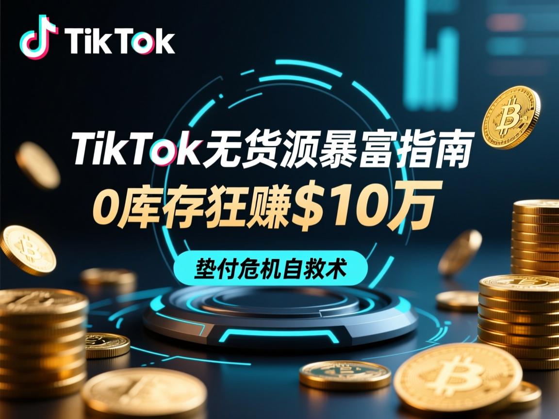 TikTok无货源暴富指南,0库存狂赚$10万,垫付危机自救术