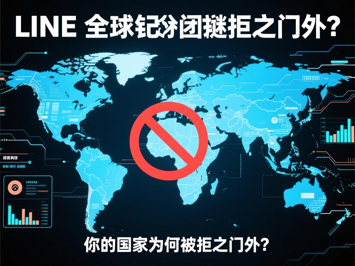 LINE全球封锁谜团,你的国家为何被拒之门外?