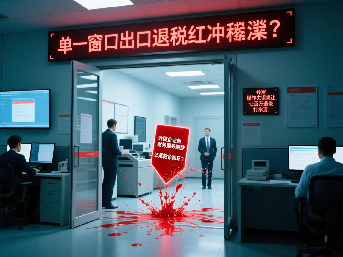 单一窗口出口退税红冲,外贸企业的财务噩梦还是救命稻草?操作失误竟让百万退税打水漂!