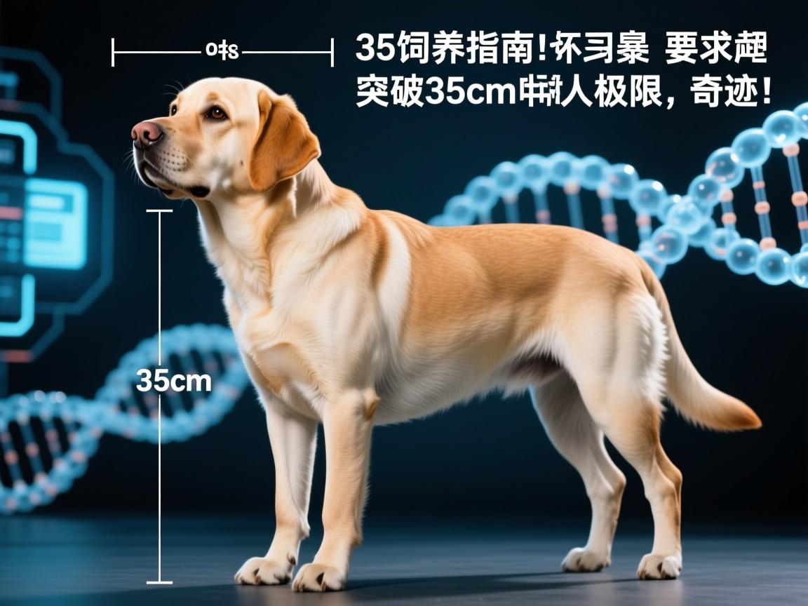 拉布拉多犬变种35饲养指南,突破35cm身高极限的基因奇迹!