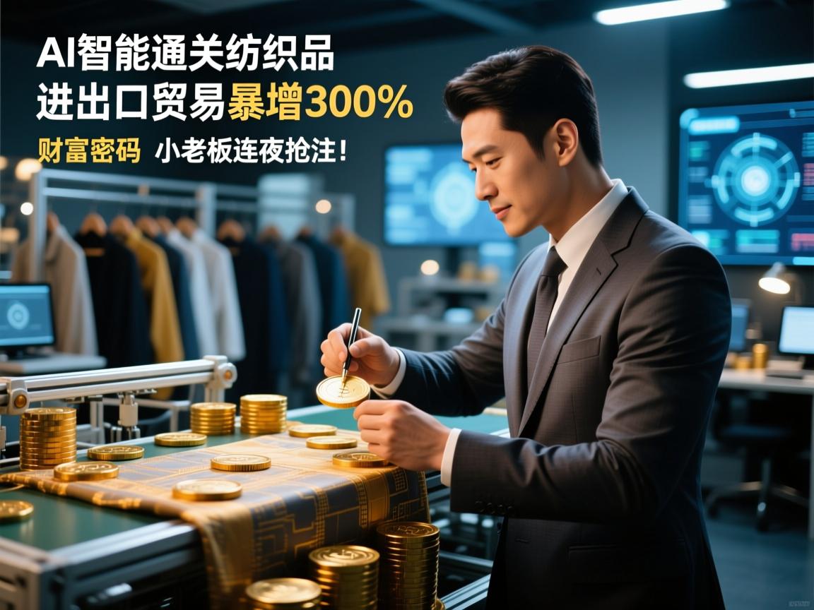 AI智能通关!纺织品进出口贸易暴增300%的财富密码,小老板连夜抢注!