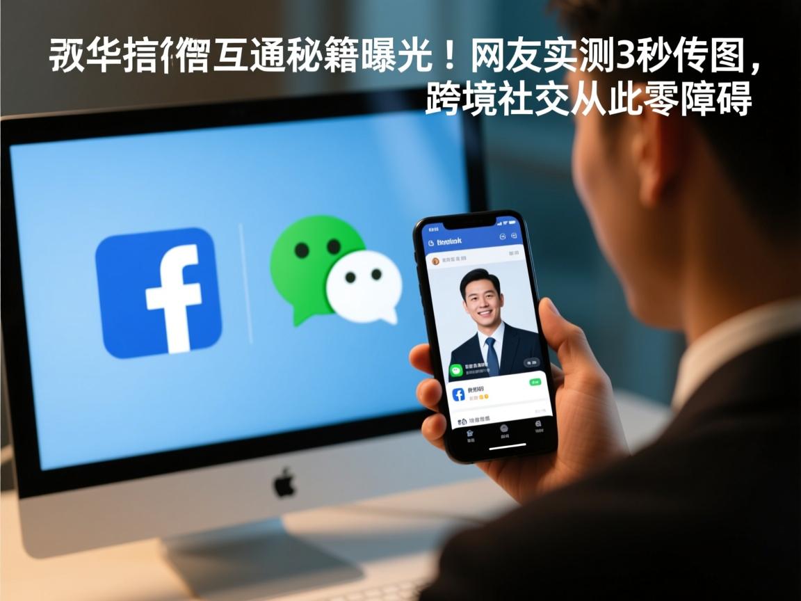 脸书微信互通秘籍曝光!网友实测3秒传图,跨境社交从此零障碍
