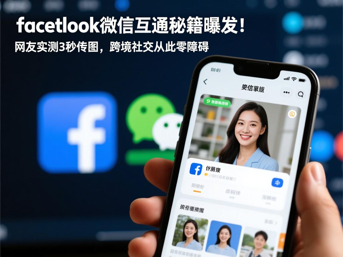 脸书微信互通秘籍曝光!网友实测3秒传图,跨境社交从此零障碍