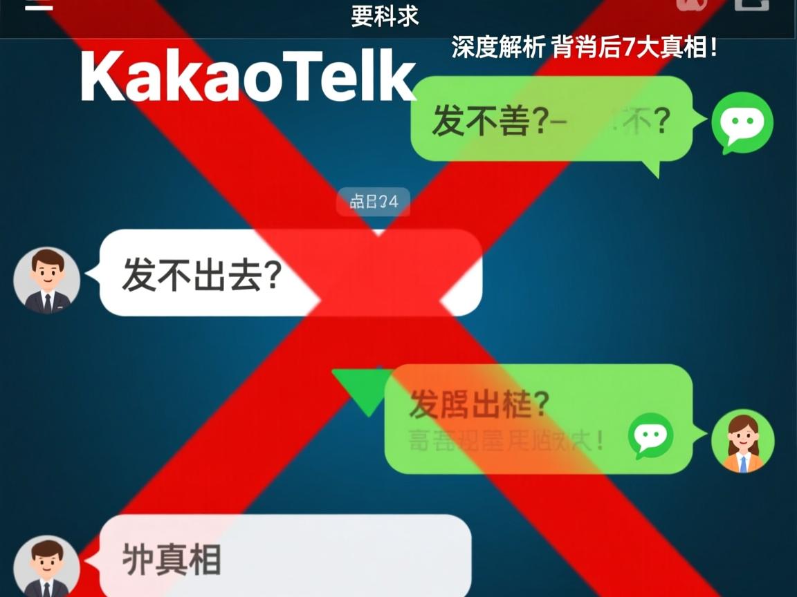 KakaoTalk消息发不出去?深度解析红色X背后的7大真相!