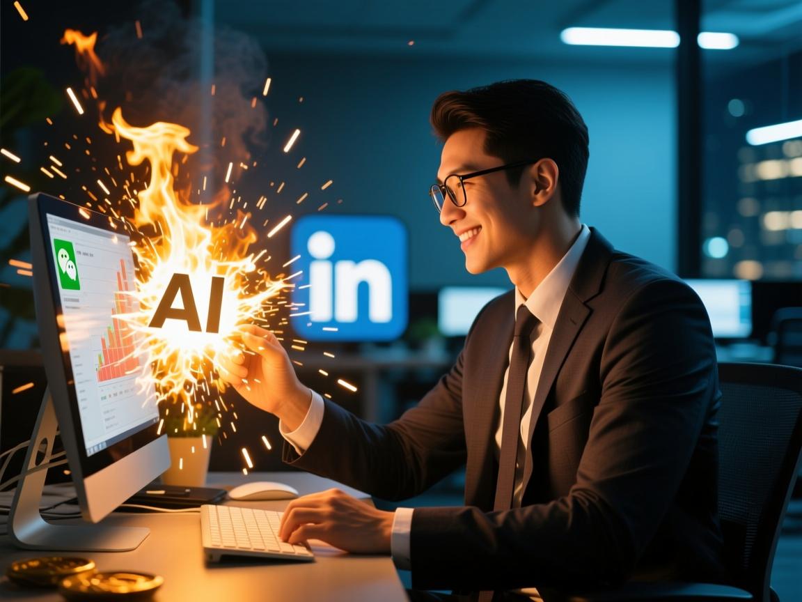 AI爆猛料!微信竟藏LinkedIn神秘入口,职场人连夜测试结果惊人