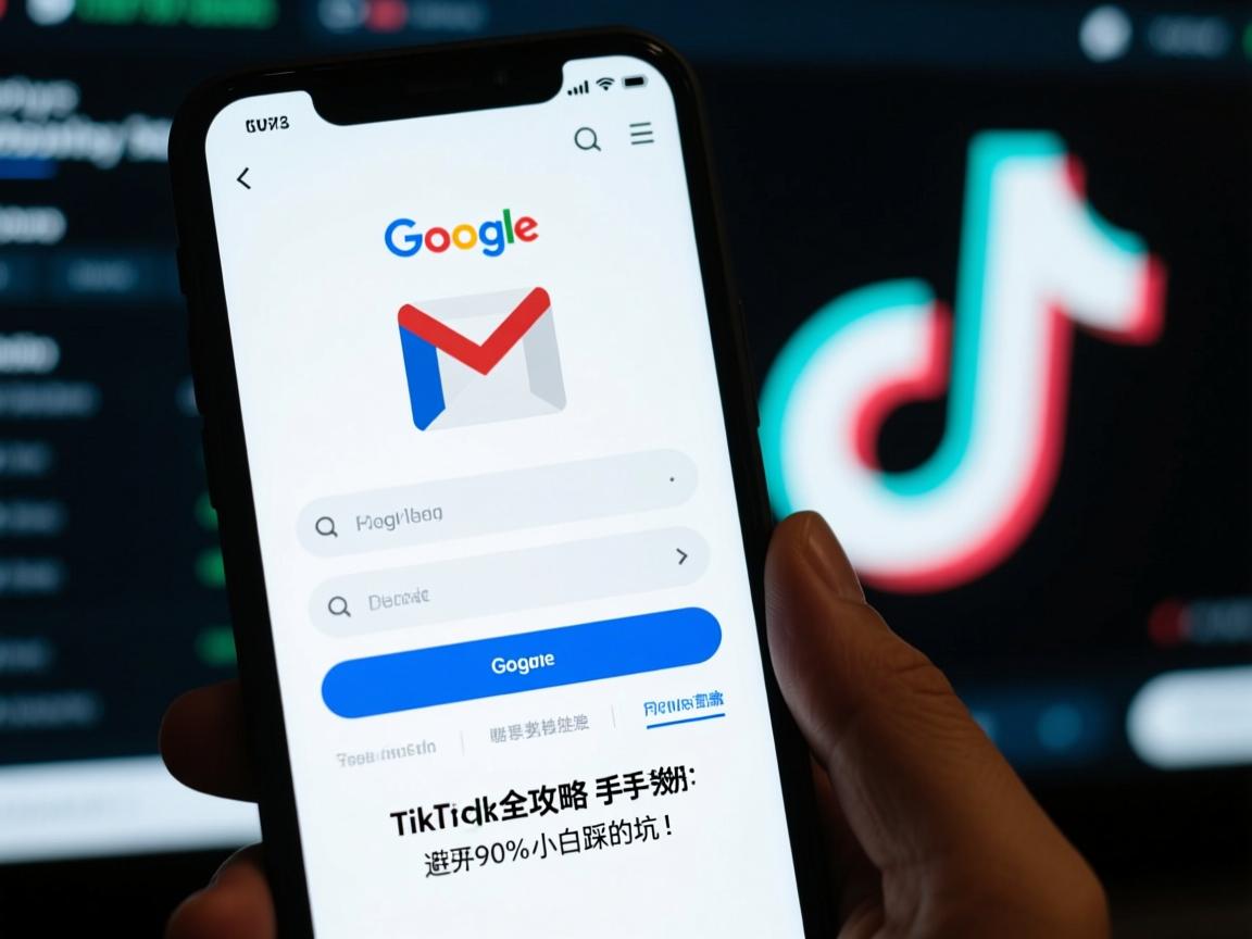 谷歌邮箱注册TikTok全攻略,手把手教你避开90%小白踩的坑!