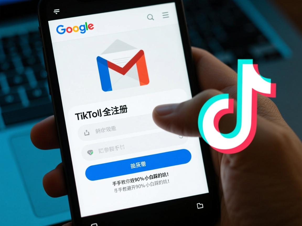 谷歌邮箱注册TikTok全攻略,手把手教你避开90%小白踩的坑!