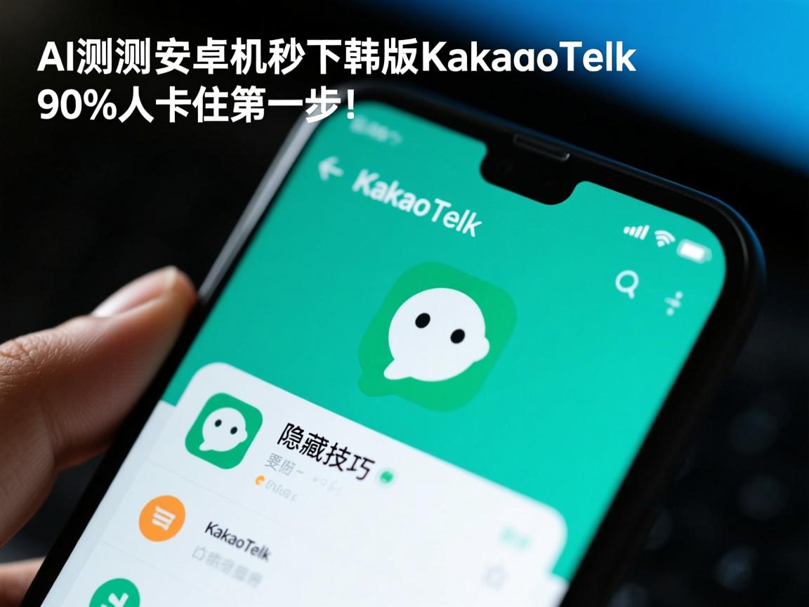 AI实测,安卓机秒下韩版KakaoTalk的隐藏技巧,90%人卡在第一步!