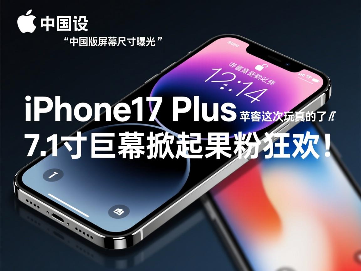 iPhone 17 Plus中国版屏幕尺寸曝光!7.1英寸巨幕掀起果粉狂欢,苹果这次玩真的了!