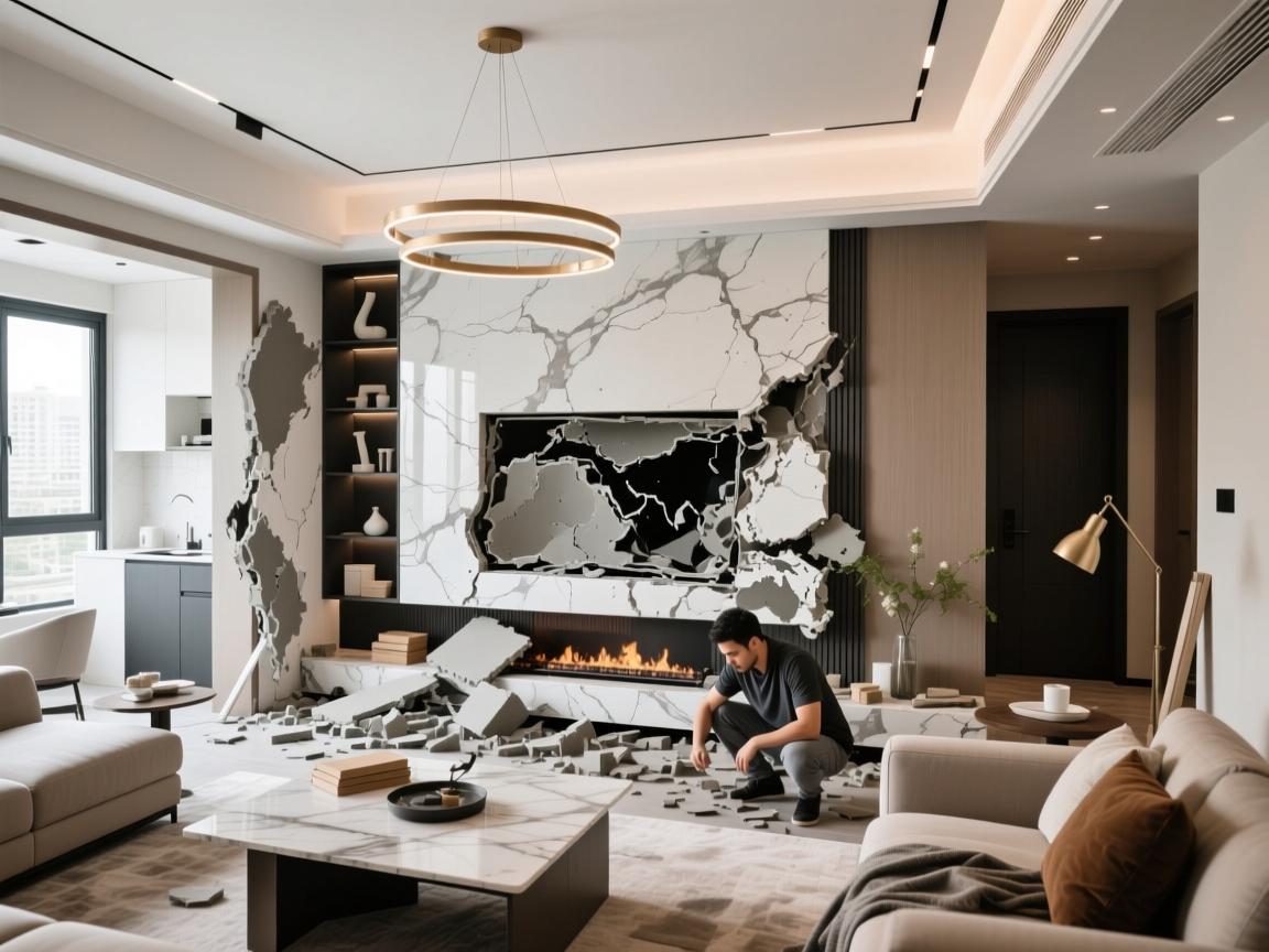 西班牙TT微水泥翻车实录,天价进口货,竟成我家装修最大败笔?