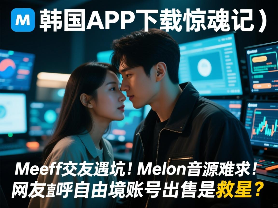 韩国APP下载惊魂记,Meeff交友遇坑,Melon音源难求!网友直呼自由境账号出售是救星?