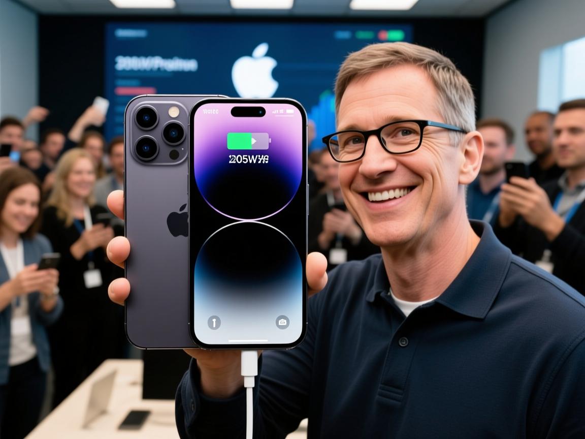 iPhone 17 Pro海外版实测205W快充炸场!苹果用户集体破防,库克终于开窍了?