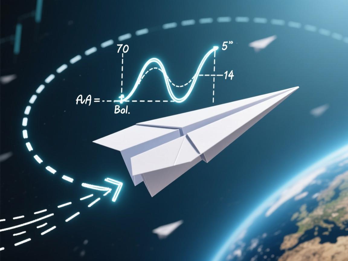 纸飞机空中画弧的奥秘,伯努利定律与重心的神奇共舞
