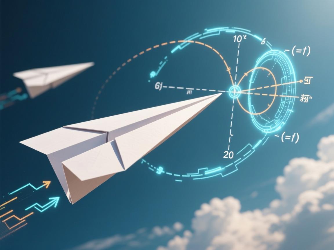 纸飞机空中画弧的奥秘，伯努利定律与重心的神奇共舞