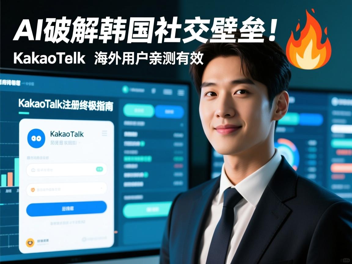 AI破解韩国社交壁垒！KakaoTalk注册终极指南，海外用户亲测有效🔥