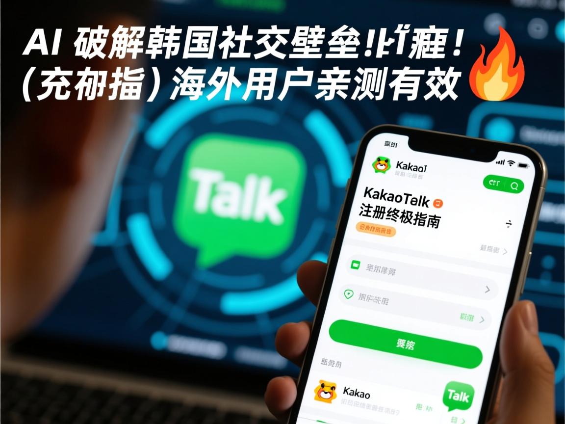 AI破解韩国社交壁垒!KakaoTalk注册终极指南,海外用户亲测有效🔥