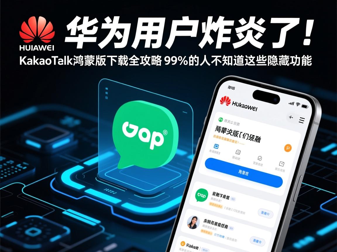 华为用户炸锅了!KakaoTalk鸿蒙版下载全攻略,99%的人不知道这些隐藏功能