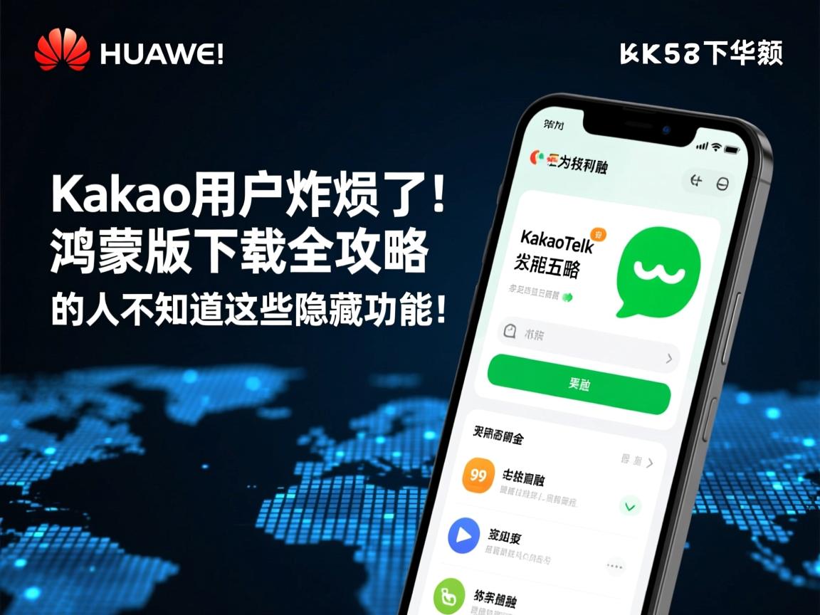 华为用户炸锅了!KakaoTalk鸿蒙版下载全攻略,99%的人不知道这些隐藏功能