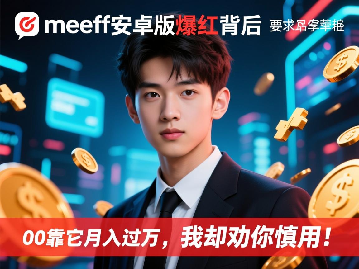 meeff安卓版爆红背后,00后靠它月入过万,我却劝你慎用!