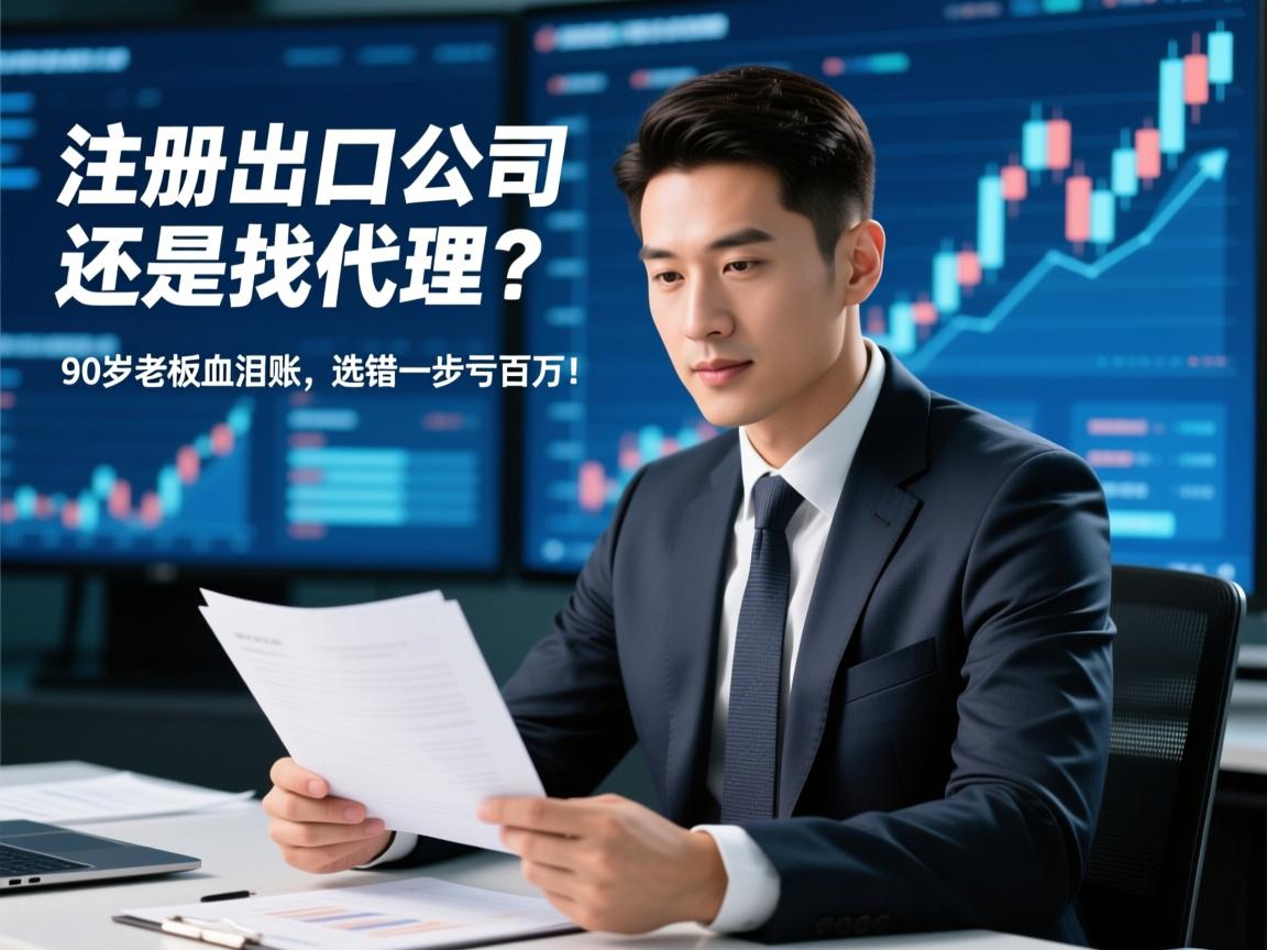 注册出口公司还是找代理?90后老板血泪账,选错一步亏百万!