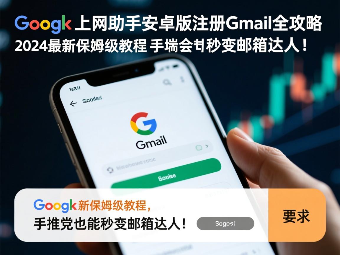 谷歌上网助手安卓版注册Gmail全攻略，2024最新保姆级教程，手残党也能秒变邮箱达人！