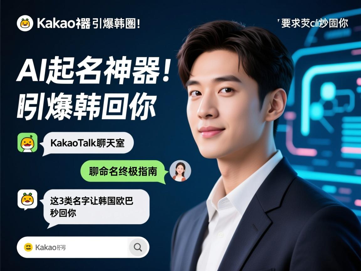 AI起名神器引爆韩圈!KakaoTalk聊天室命名终极指南,这3类名字让韩国欧巴秒回你
