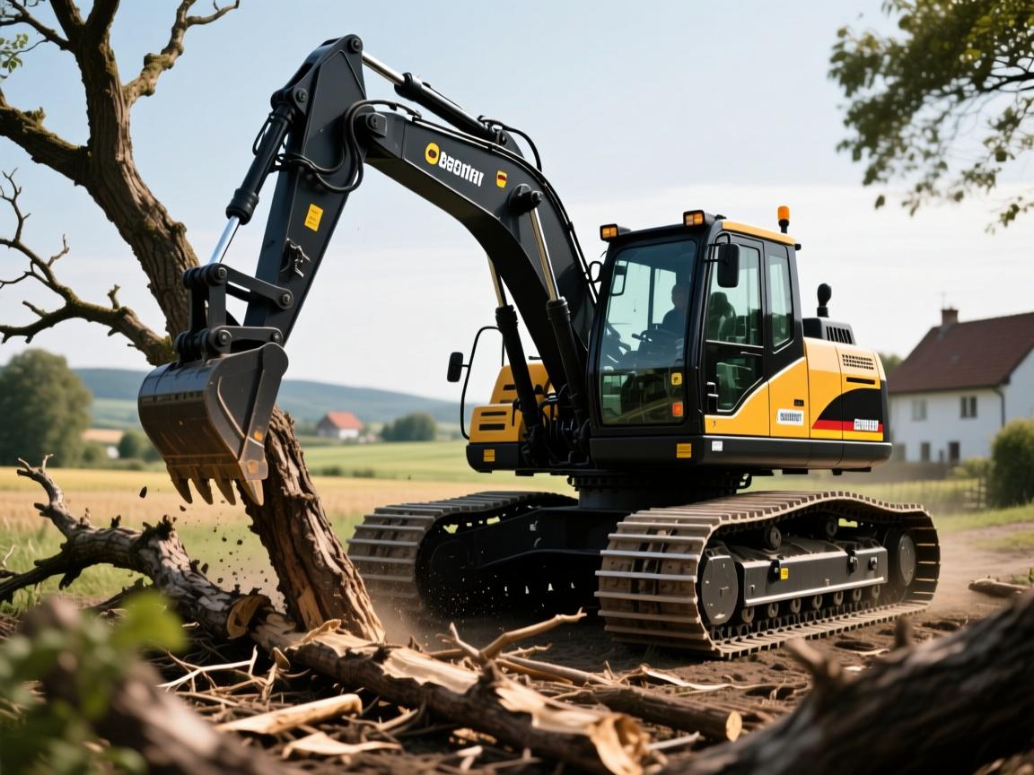 德国黑科技粉碎机+履带怪兽进村!3秒吞掉20cm巨枝,国产设备彻底慌了?