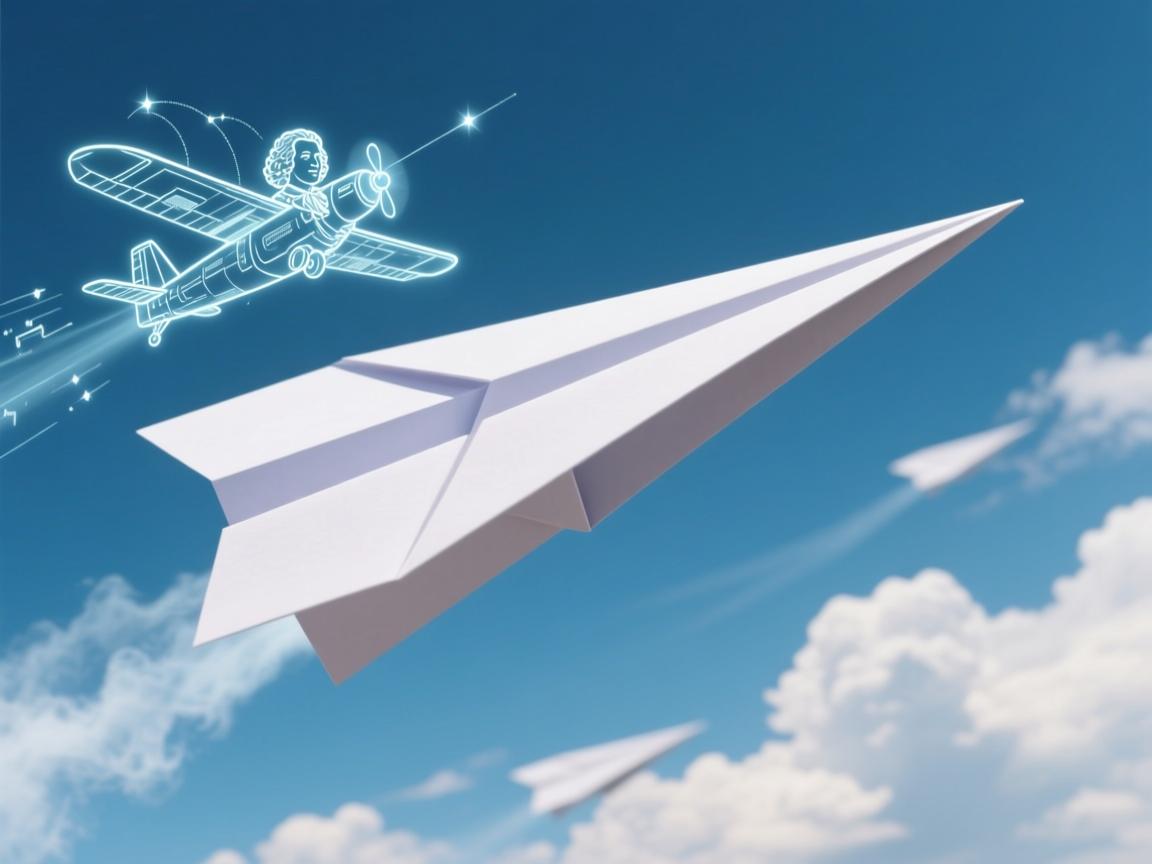 纸飞机,一张纸如何征服天空?伯努利原理的魔法与人类飞行的梦想