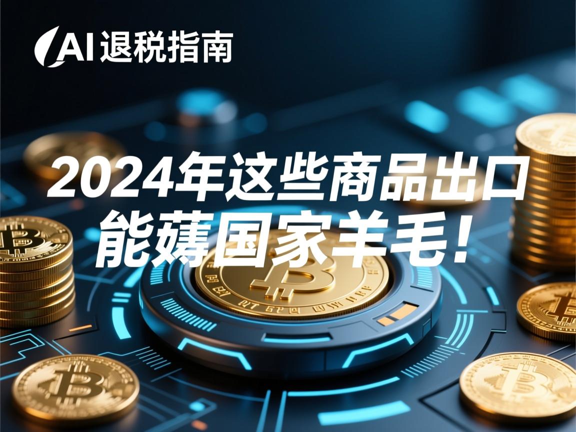 AI退税指南，2024年这些商品出口能薅国家羊毛！