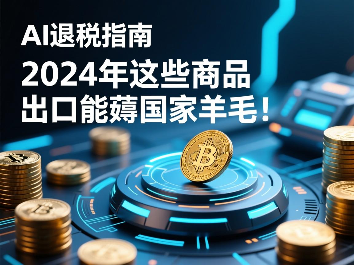 AI退税指南,2024年这些商品出口能薅国家羊毛!