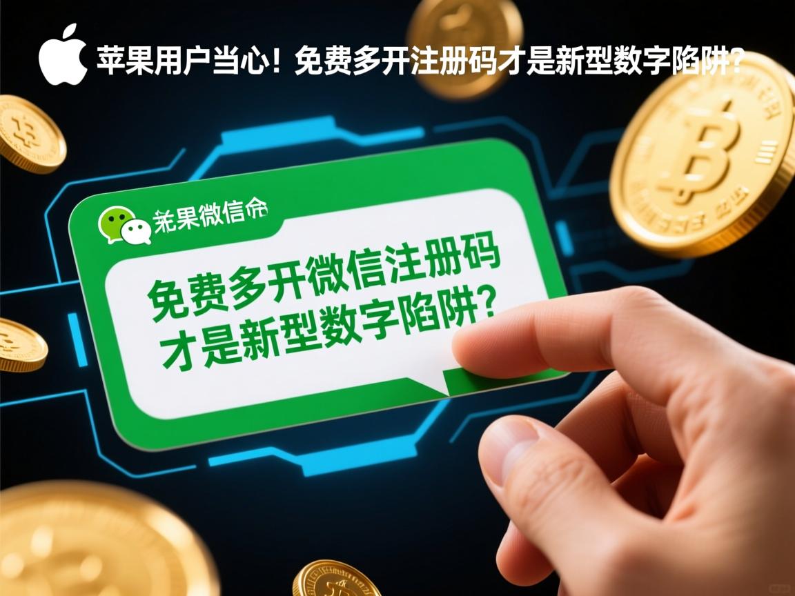 苹果用户当心!免费多开微信注册码竟是新型数字陷阱?