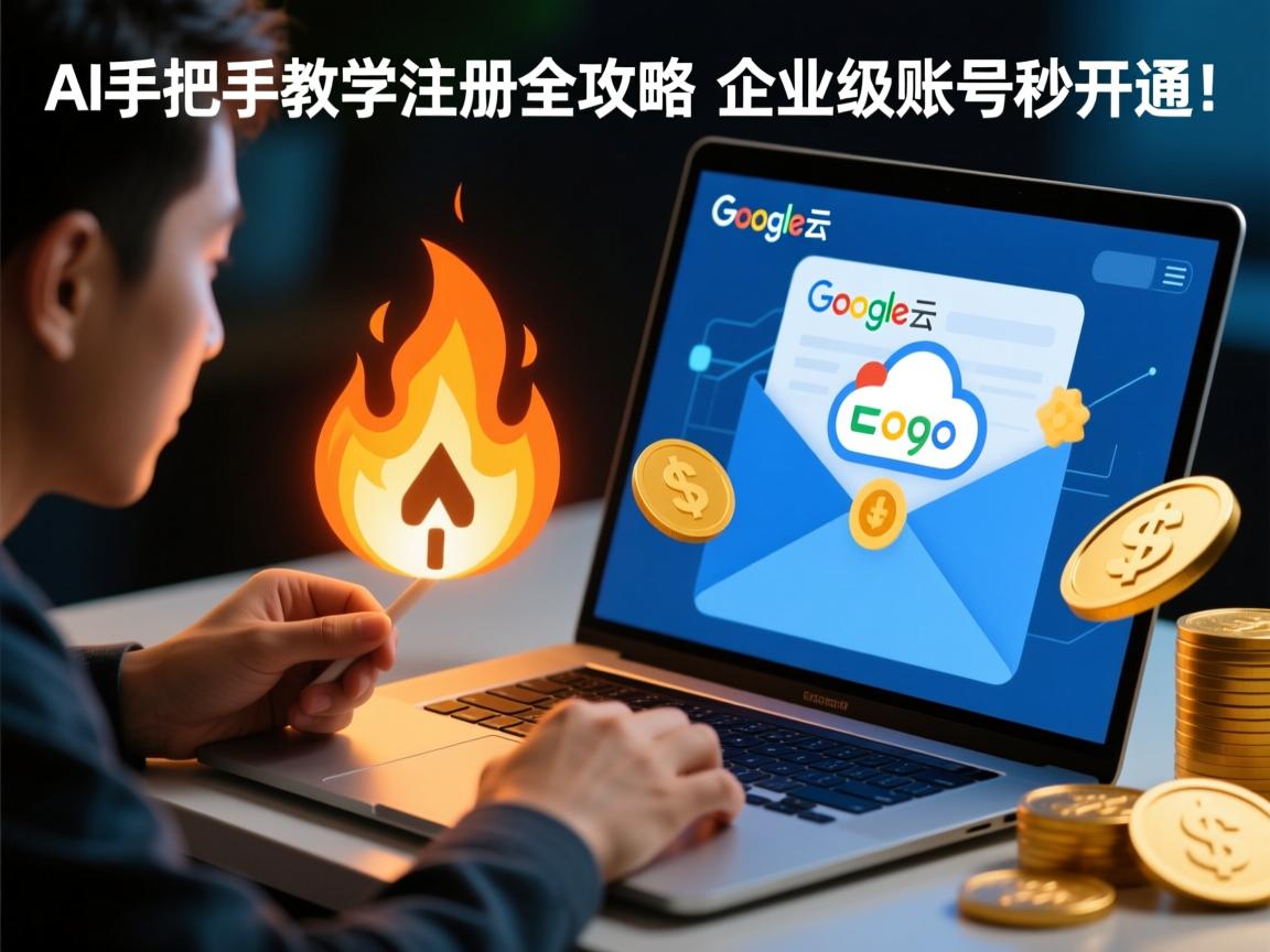 🔥AI手把手教学,谷歌云邮箱注册全攻略,企业级账号秒开通!