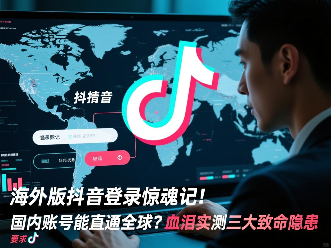 海外版抖音登录惊魂记!国内账号竟能直通全球?血泪实测三大致命隐患