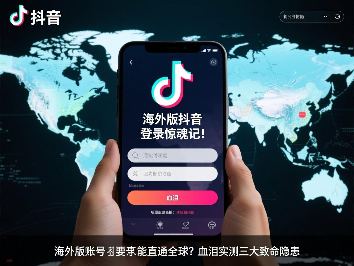 海外版抖音登录惊魂记!国内账号竟能直通全球?血泪实测三大致命隐患