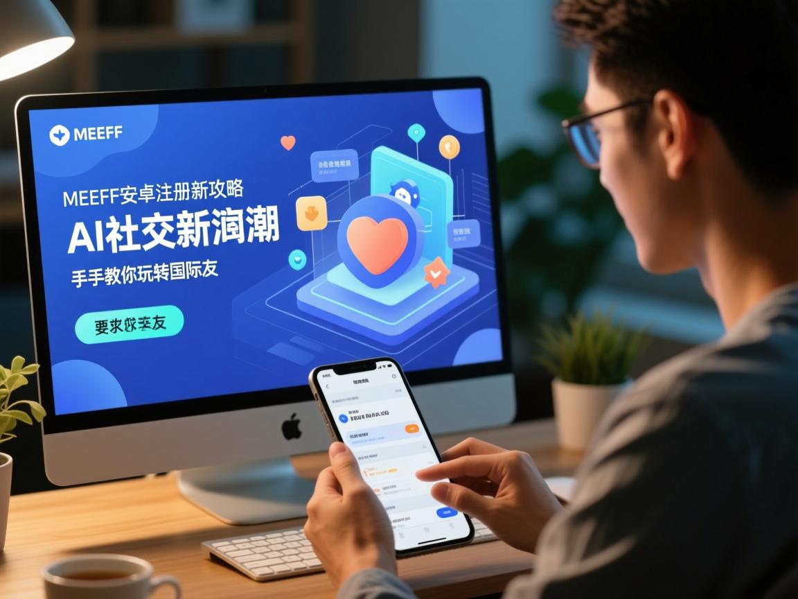 AI社交新浪潮,MEEFF安卓注册全攻略,手把手教你玩转国际交友