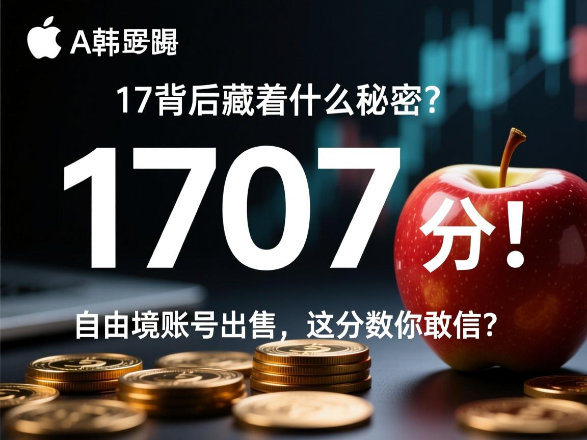 苹果17韩版跑分曝光!1707分背后藏着什么秘密?网友炸锅,自由境账号出售,这分数你敢信?