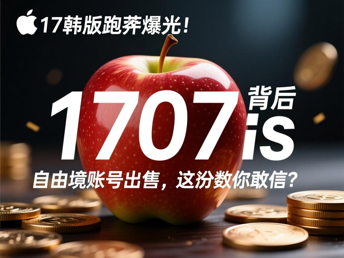 苹果17韩版跑分曝光!1707分背后藏着什么秘密?网友炸锅,自由境账号出售,这分数你敢信?