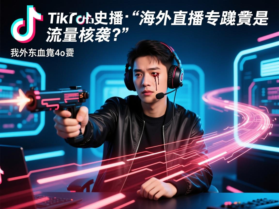 TikTok主播血泪史,我靠这条隐形赛道逆袭,海外直播专线竟是流量核武器?