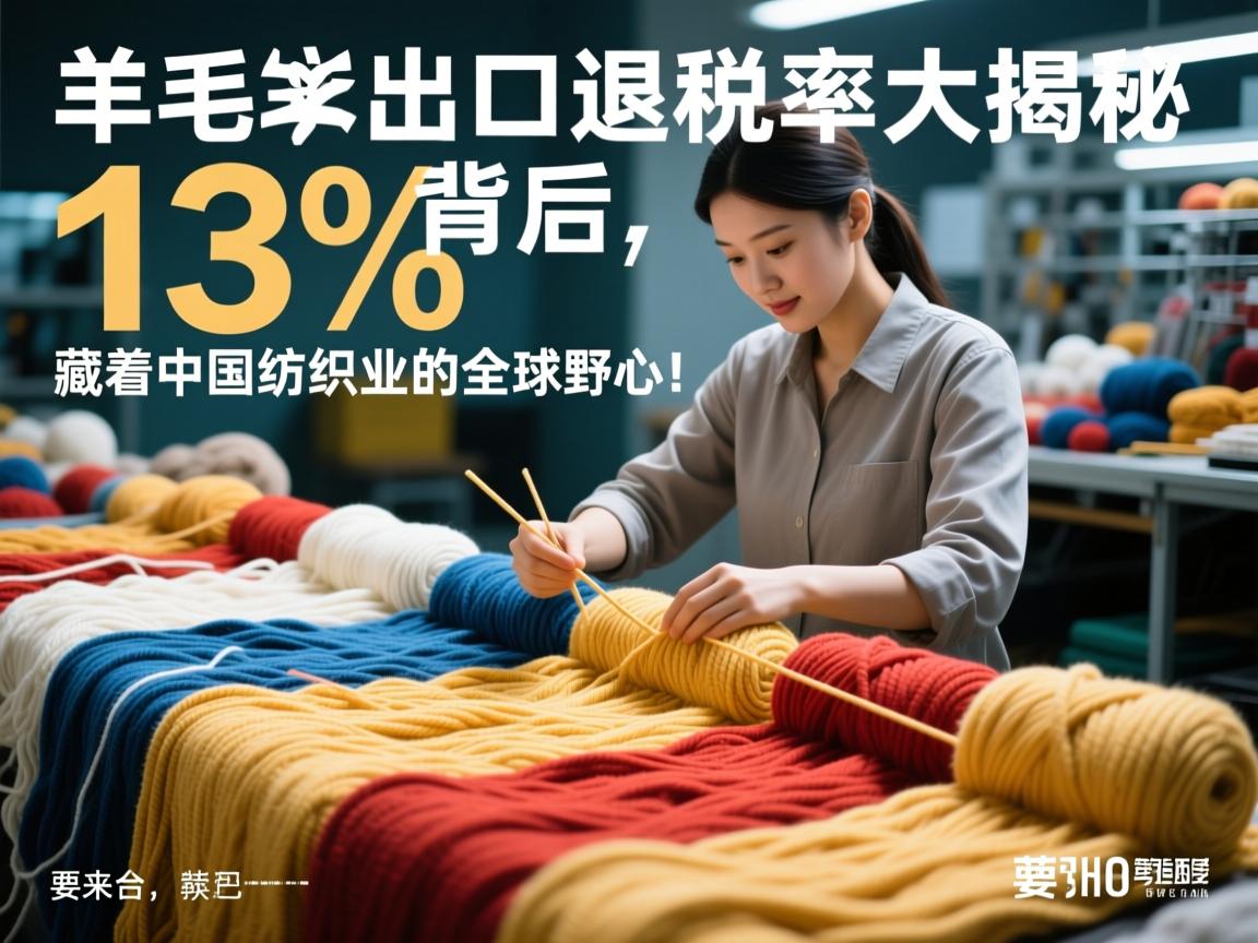 羊毛线出口退税率大揭秘,13%背后,藏着中国纺织业的全球野心!