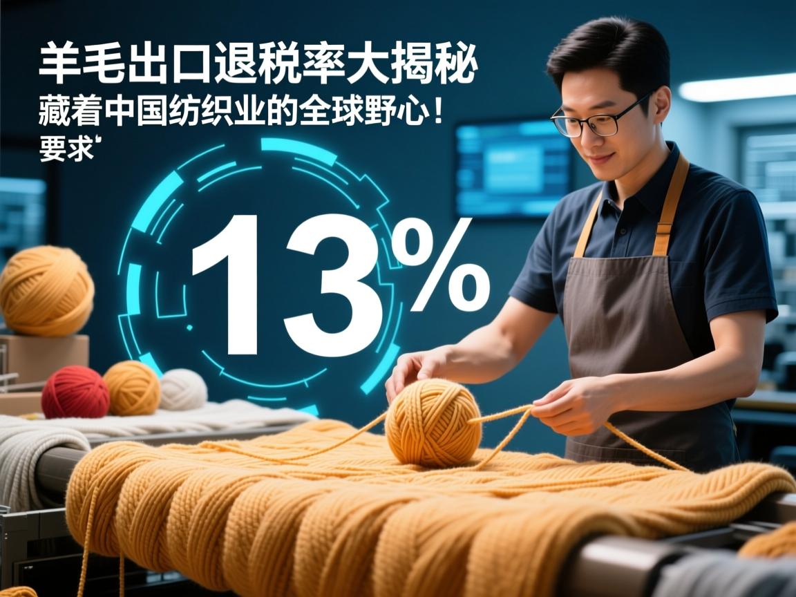 羊毛线出口退税率大揭秘,13%背后,藏着中国纺织业的全球野心!