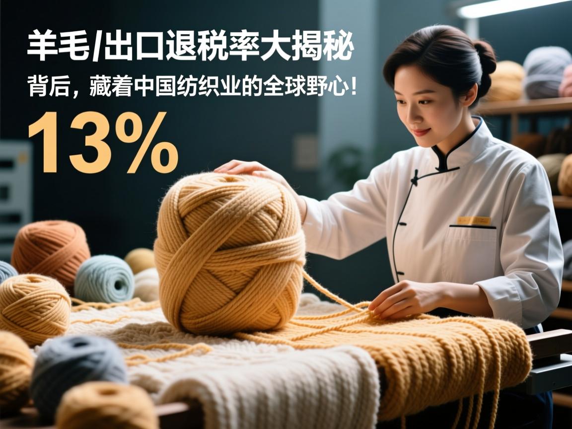 羊毛线出口退税率大揭秘,13%背后,藏着中国纺织业的全球野心!