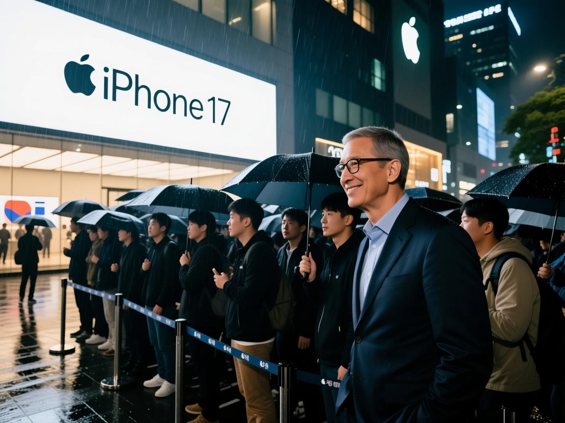 iPhone 17韩版首发时间曝光！韩国果粉凌晨3点冒雨排队，库克这招太狠了！