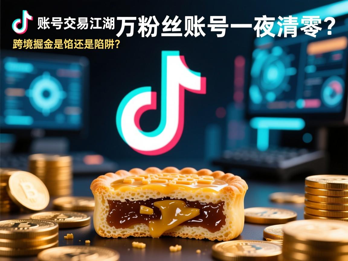 TikTok账号交易江湖,百万粉丝账号一夜清零,跨境掘金是馅饼还是陷阱?
